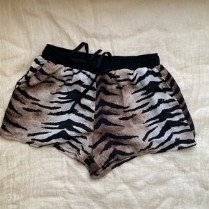 Animal Print Shorts